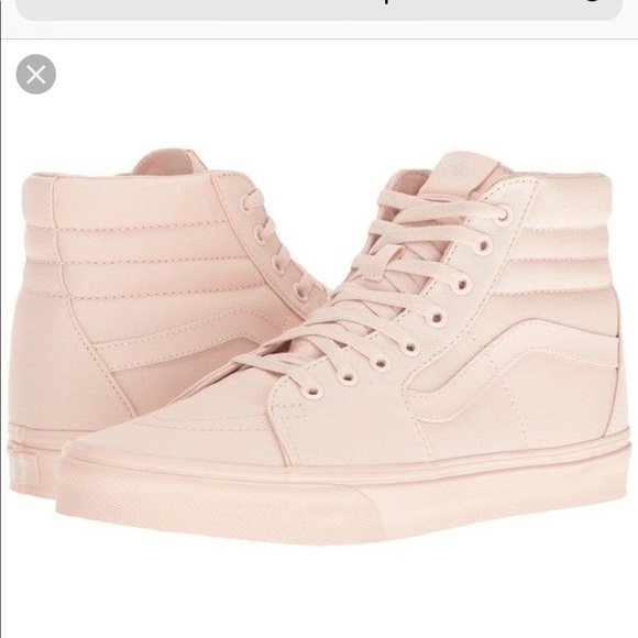 Vans Shoes - NWT Vans Sk8 Hi Mono Canvas Blush Peach
